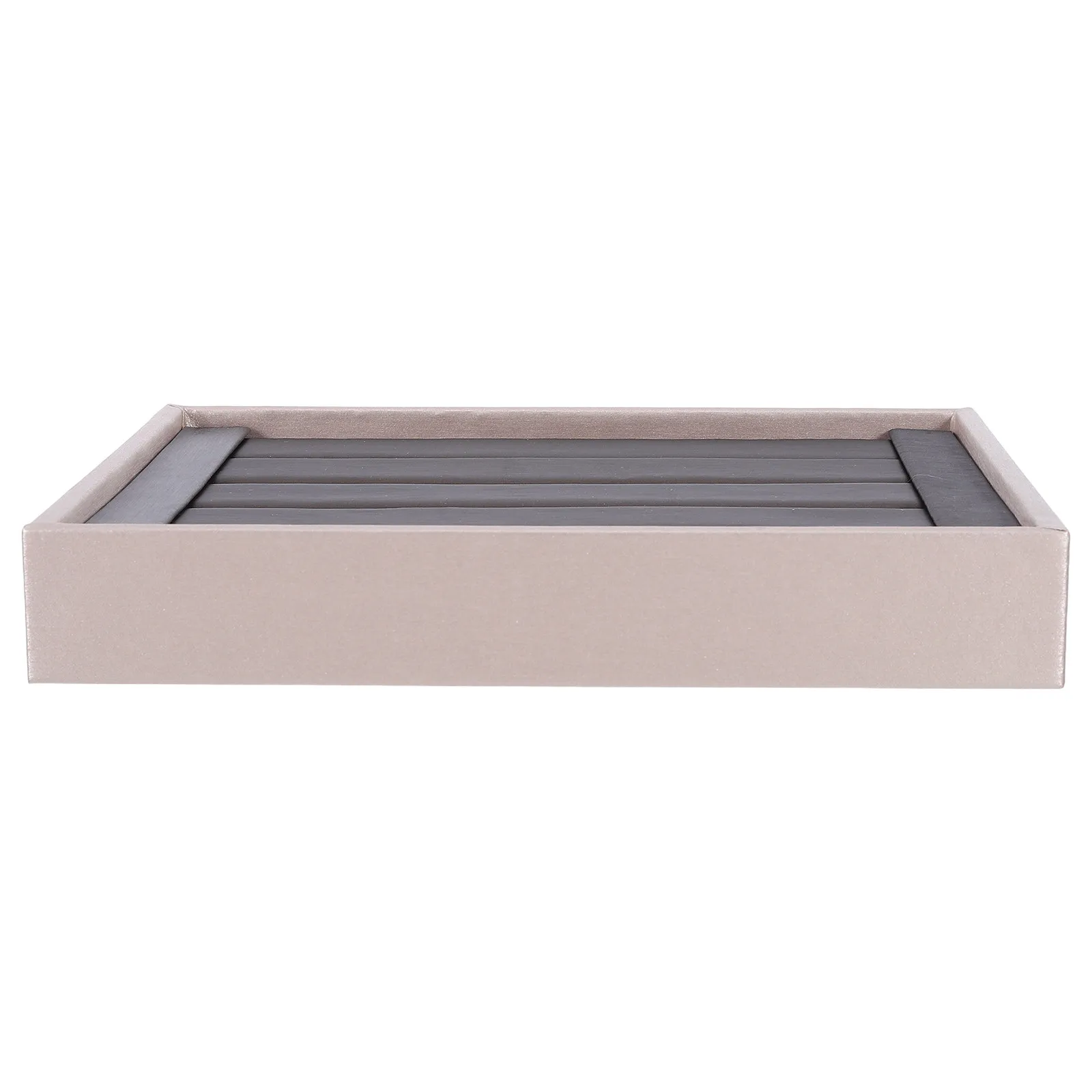 Stackable Ring Display Tray Coffee Matte Texture Jewelry Holder Tray Stable Base Jewelry Organizer for Retail Display Counter