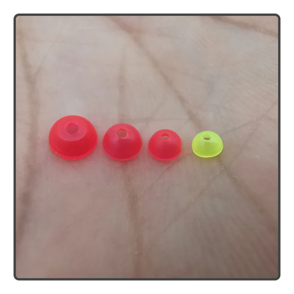 Abs Plastic Hemispheric Anti-Collision Bead Fish Floating Hole Protection Bead Water Flow Stability Bead Fishing Accessories