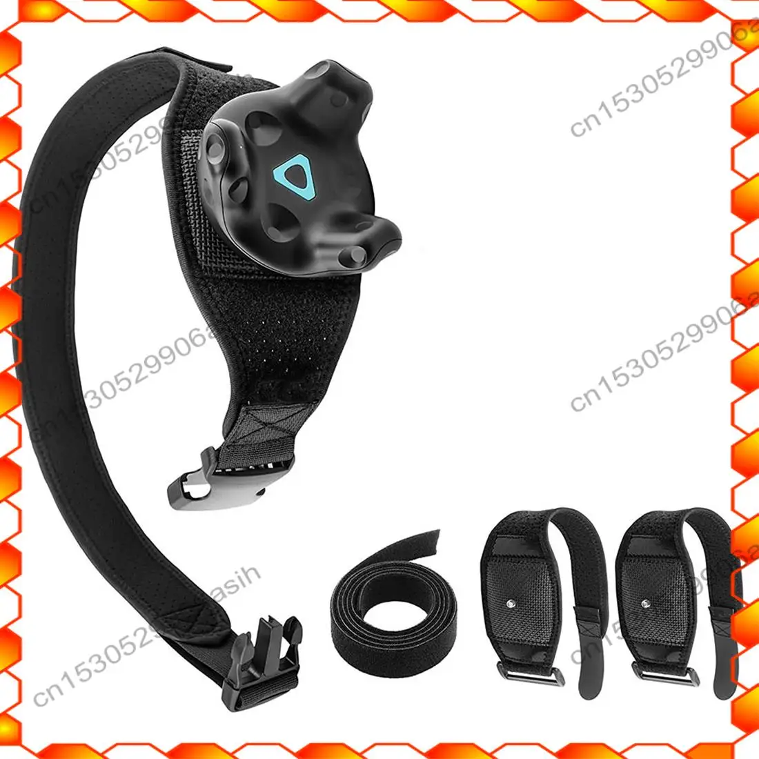 -AT52 Vive Tracker Belt Vive Tracker Straps لـ HTC Vive System Tracker Pucks، هيكل تتبع كامل الجسم وترقية