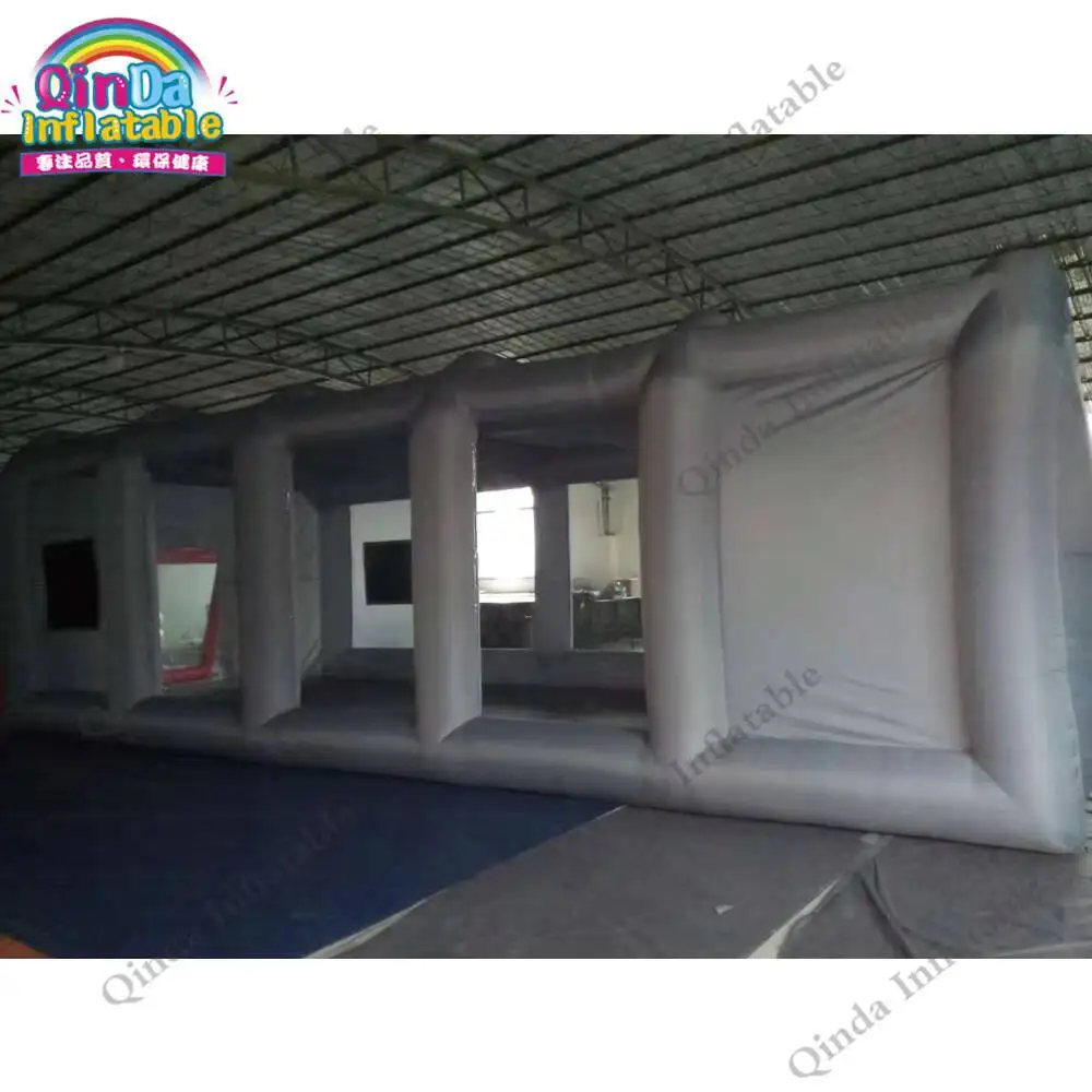 

Серого цвета, мобильная рабочая станция, комната для покраски автомобиля, надувная палатка-распылитель для покраски автомобиля