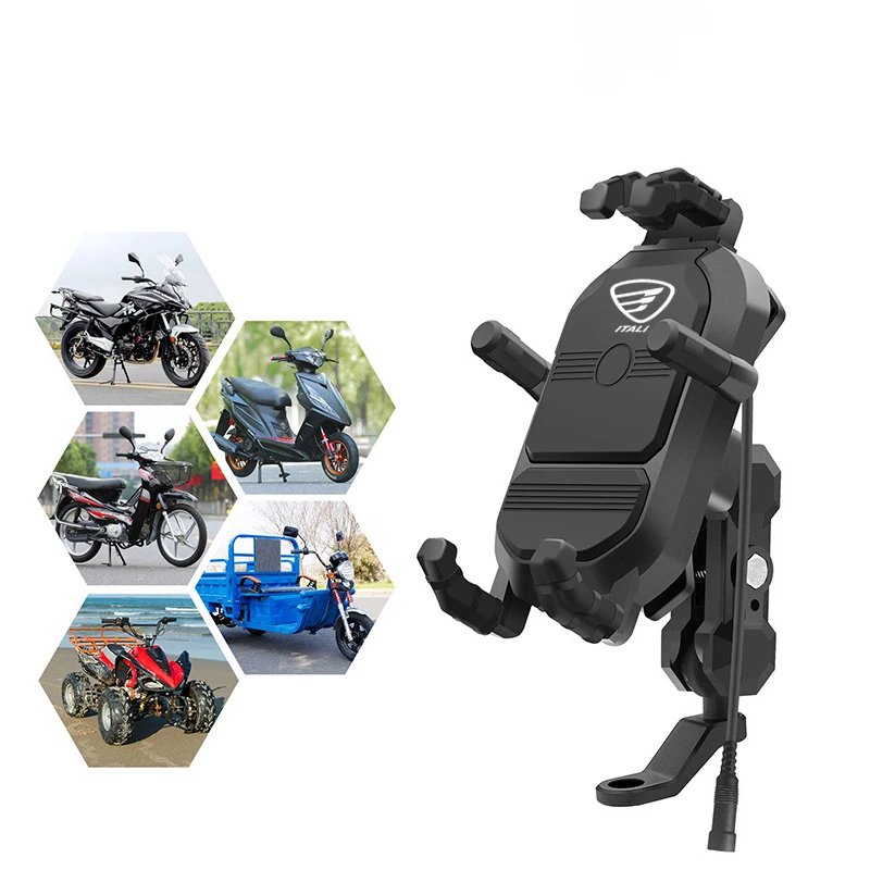 Für ITALIKA FT200TS RC 125 RC200 RC150 MODENA 175 Motorrad Telefon Halter Navigation Unterstützung Clip Halterung Drahtlose Ladung