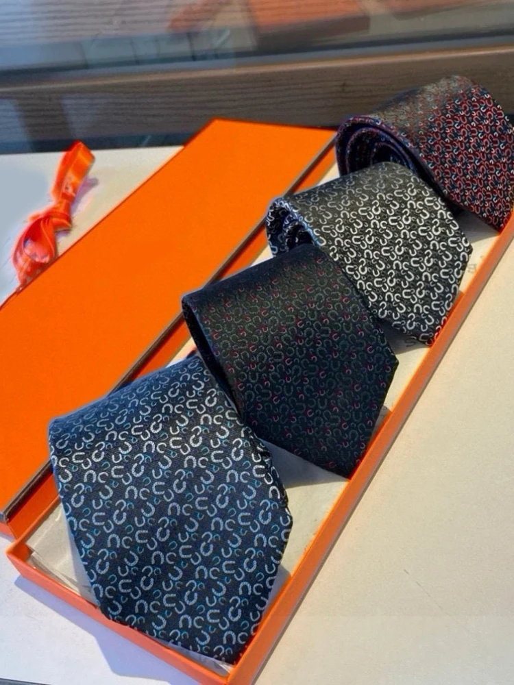 high-end-retro-luxury-silk-tie-men's-casual-versatile-7cm-busin-gift-boxed-h-brand-premium-quali-faionable-netie