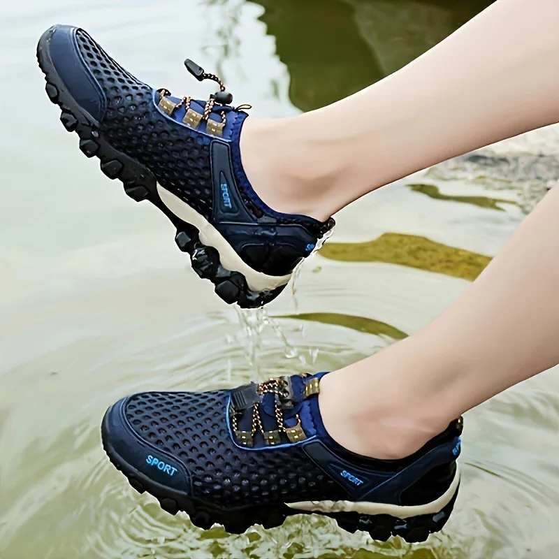 

Men's outdoor hiking shoes 2025 new men's casual sports shoes men's mesh outdoor wading shoes