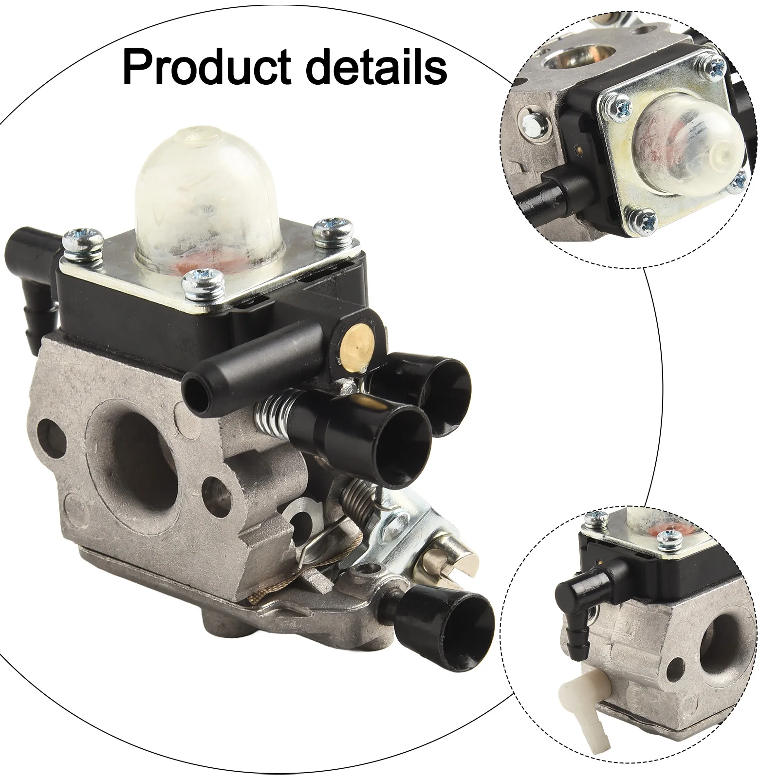 Replacement For Carburetor for MM55 MM55C Tiller Multi Trimmer Engine Compatible with C1Q02 C1Q02A 46011200600