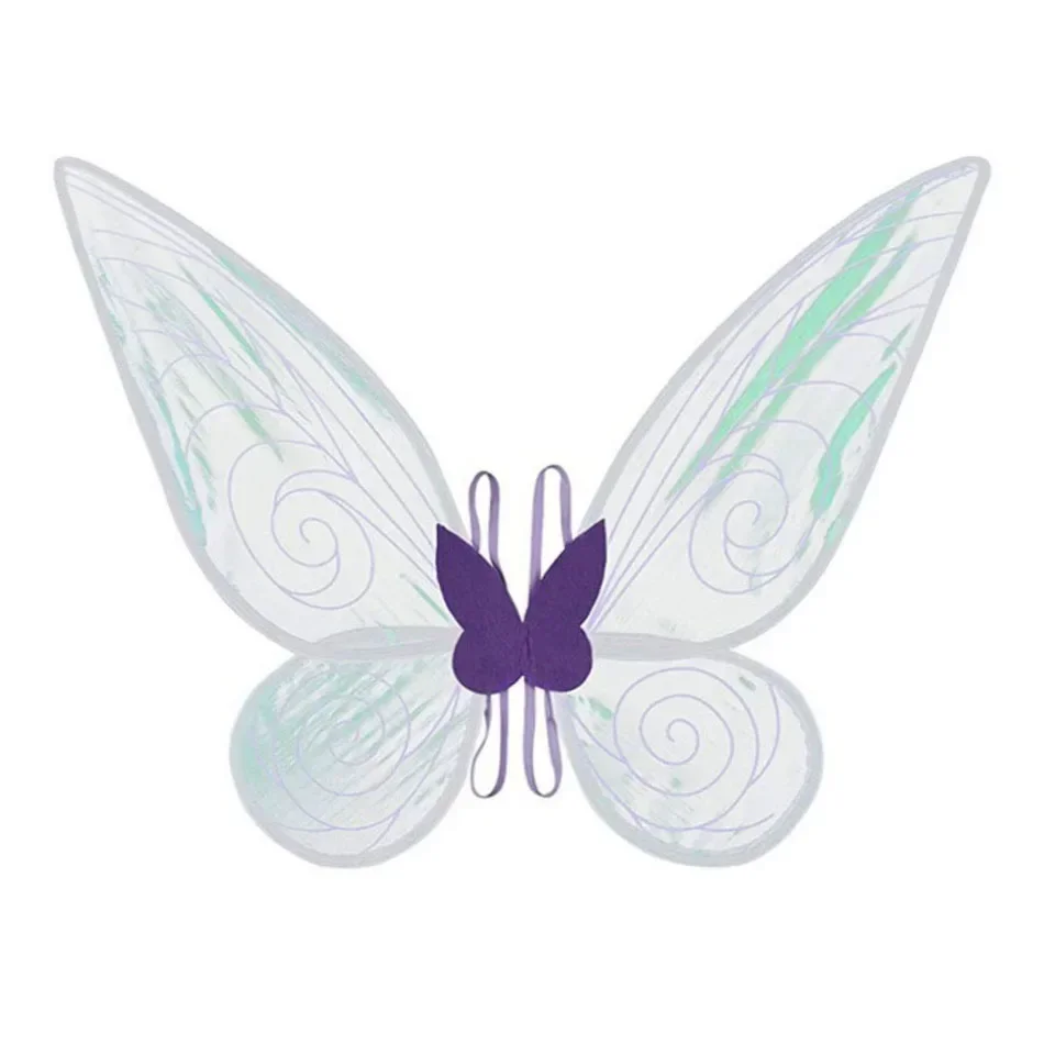 Lindas alas de hadas brillantes para adultos y niños, disfraz de Halloween, alas de Ángel para niñas, recuerdo de fiesta, alas de disfraz de mariposa