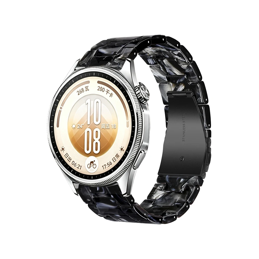 20mm 22mm Resin Strap For Huawei Watch 5 GT7-6-5-4 46mm Fashion Band Wristband Huawei Watch GT7-6 Pro Amazfit Bip 6 5/Active 3 2