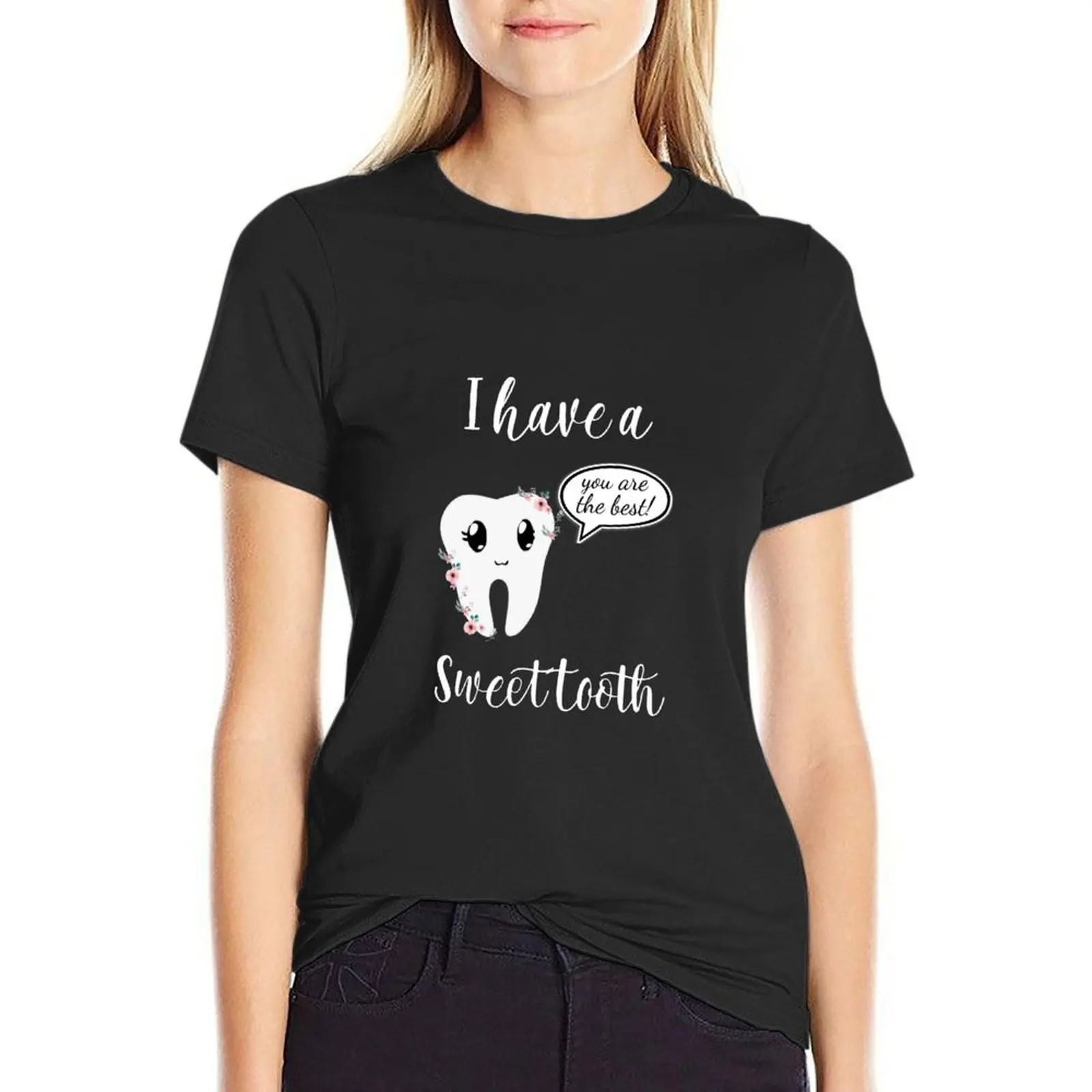 

Sweettooth Dental Design T-Shirt sports fans cute clothes shirts graphic tees korean Women's clothes