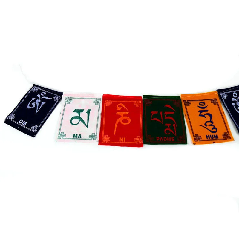 10pcs/string Mini Colorful Prayer Flags Wind Horse Flag Buddhist Ceremony Flag