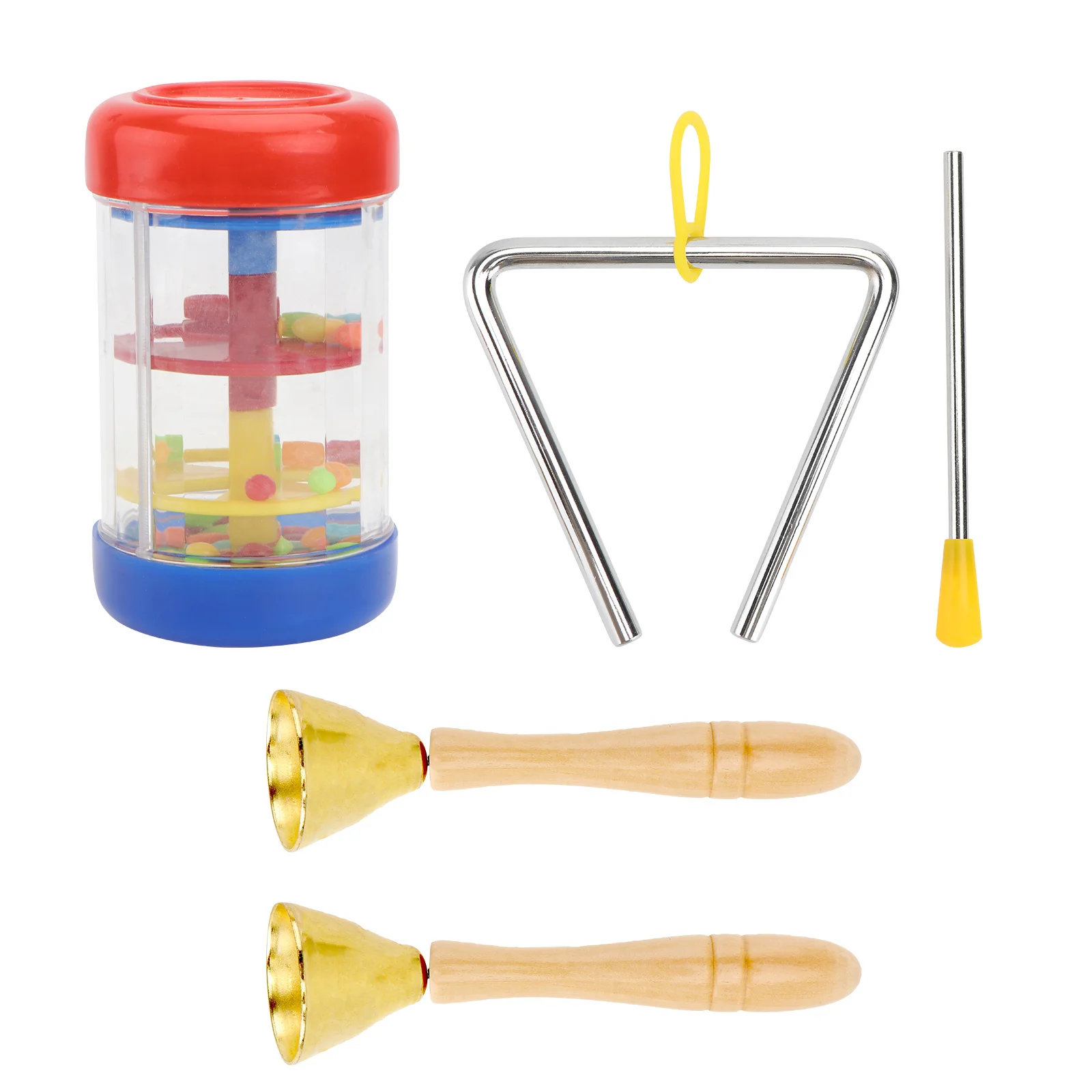 

1Set Music Teaching Instrument for Early Learning Perfect Size Lightweight Infant Grasping Hand Bell Raindrops Tube