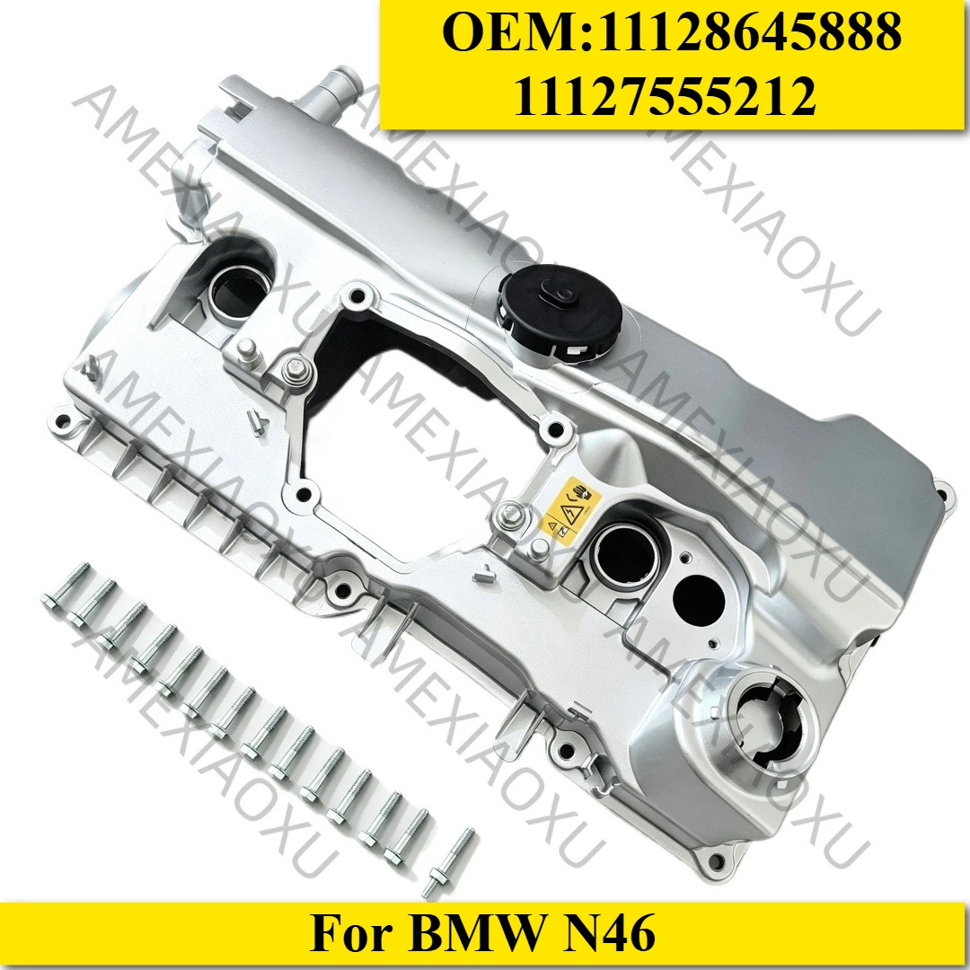Automotive Valve Cover for BMW N46 OE: 11128645888 11127555212 AMEXIAOXU