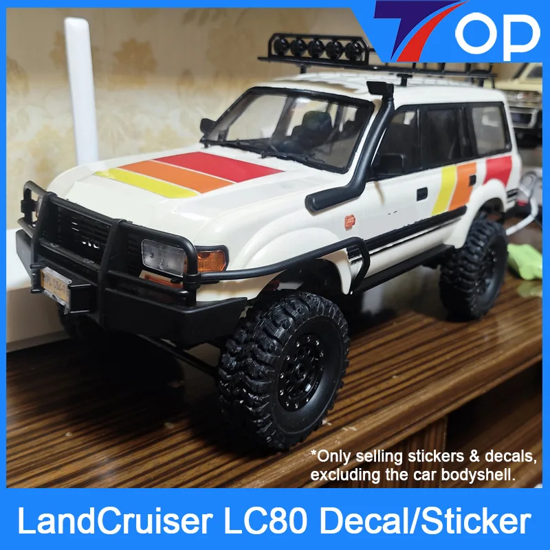 1/10 1/16 1/18 Land Cruiser LC80 Off-road RC Car Decal Sticker