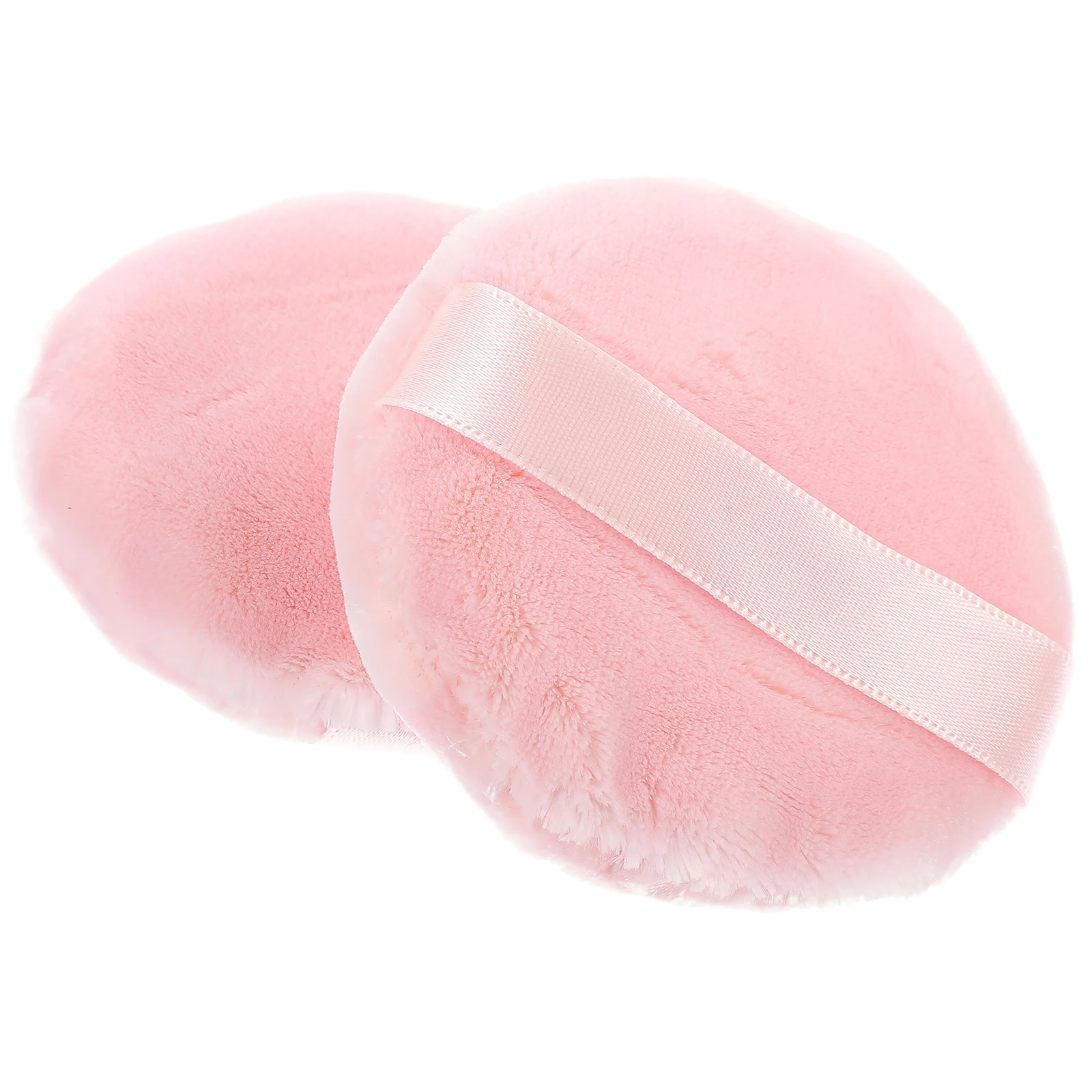

2 pcs Cotton Powder Puff 55mm Round Makeup Sponge Makeup Applicator for Foundation Cream Blush Travel Beauty Tools