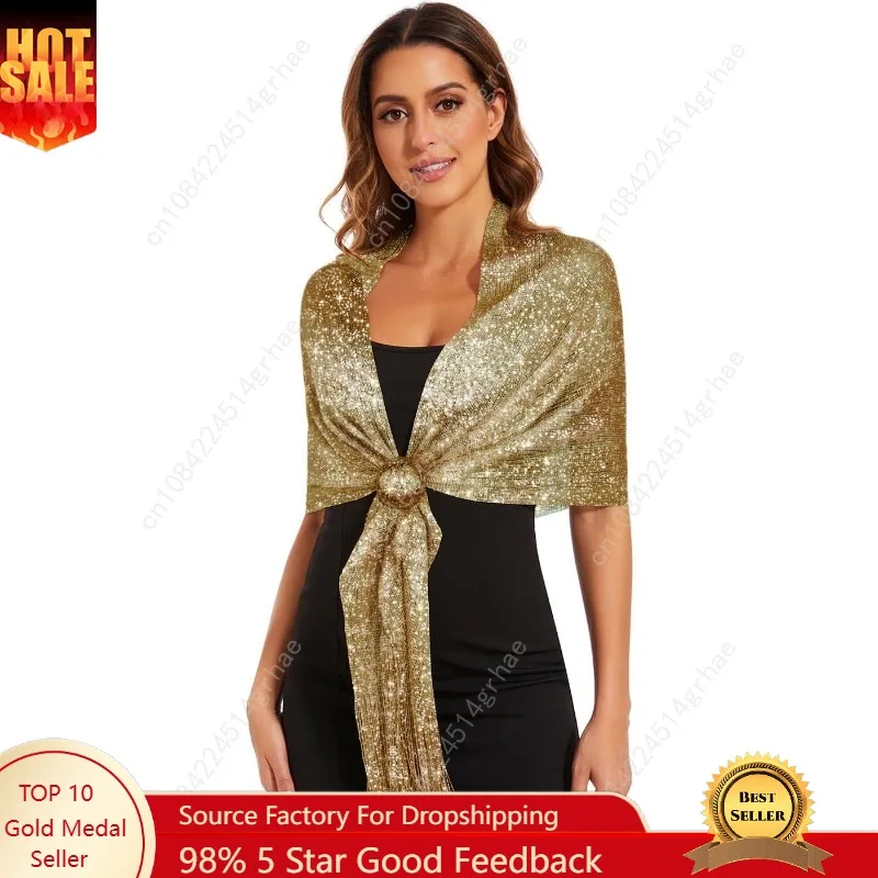 

Sparkling Metallic Shawls and Wraps with Buckle,for Evening Dresses Party Wedding Bride Bridesmaid
