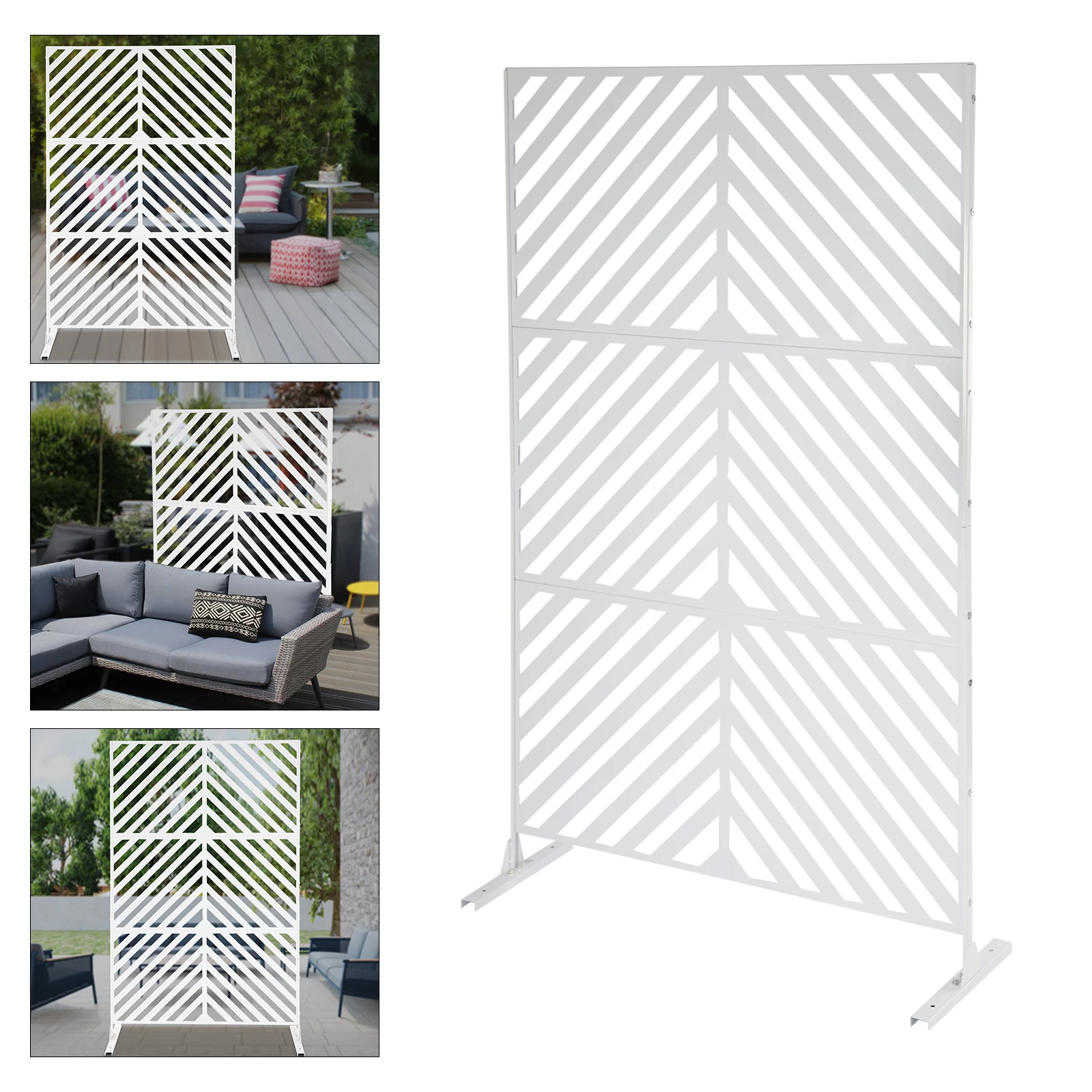 

Decorative Patio Privacy Screen, Steel, Nano Coating, Waterproof, Wear-Resistant, Easy to Install, Ideal for Privacy, Fencing,