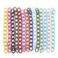 25-50pcs New Fashion Multi-colors Mixed 50mm Chains forKeychain Clothing DIY Jewelry Making Findings Supplies V168