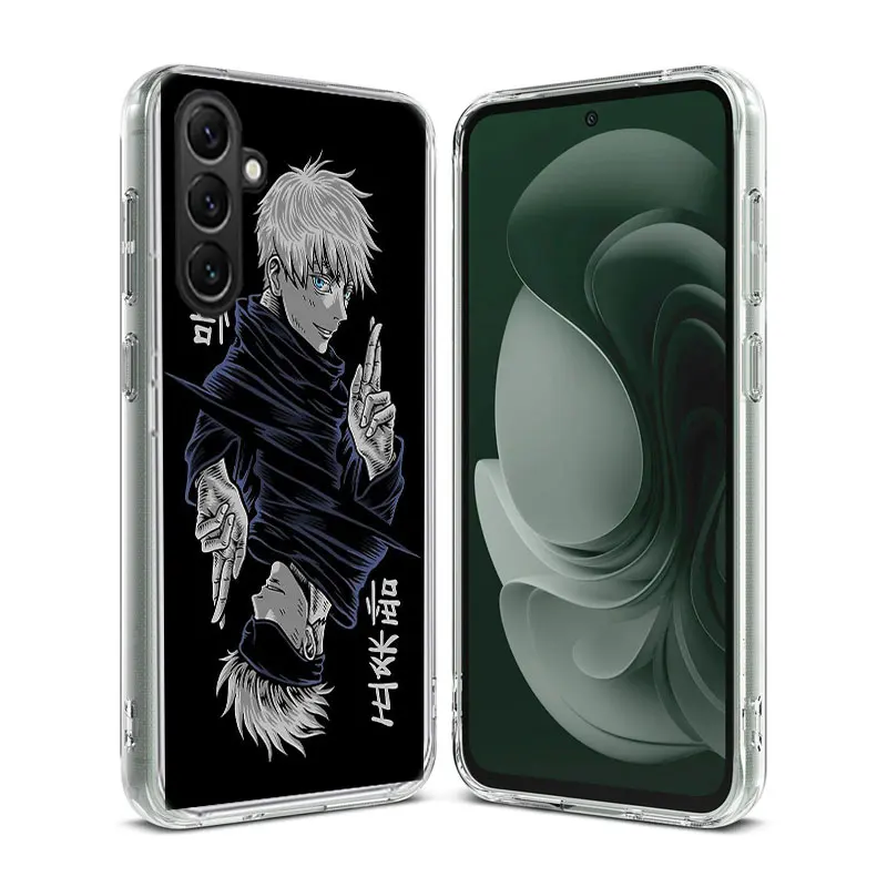 Anime Jujutsu Kaisen Gojo Satoru Phone Case Samsung Galaxy A70 A50 A40 A30 A20E M30S M31 M21 M12 J8 J6 J4 M32 M52 M51 A90 A80 A2