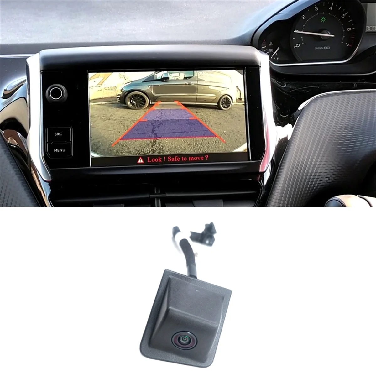 Car Rear View Reverse Backup Auxiliary Camera for Peugeot 2008