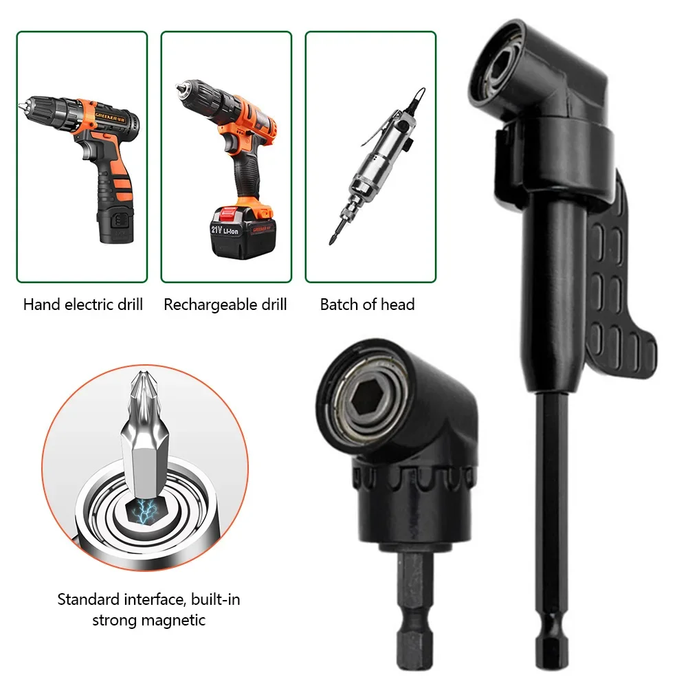 105 Degree Elbow Screwdriver Set Holder Adjustable Turning Nozzles For Screwdriver Hand Tools Magnetic Bit Socket Power Drill