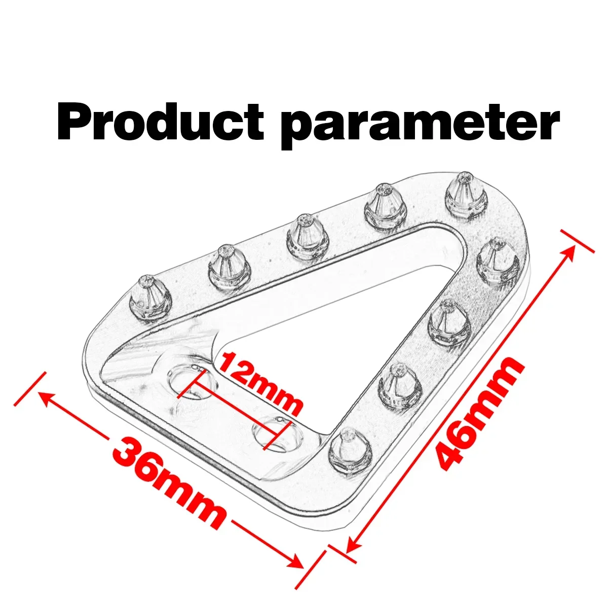For KTM SX SXF XC XCF XCW EXC EXCF For GasGas Rear Brake Pedal Lever Step Plate Tip For Husqvarna FC TC FE TE FX TX 2016-2023