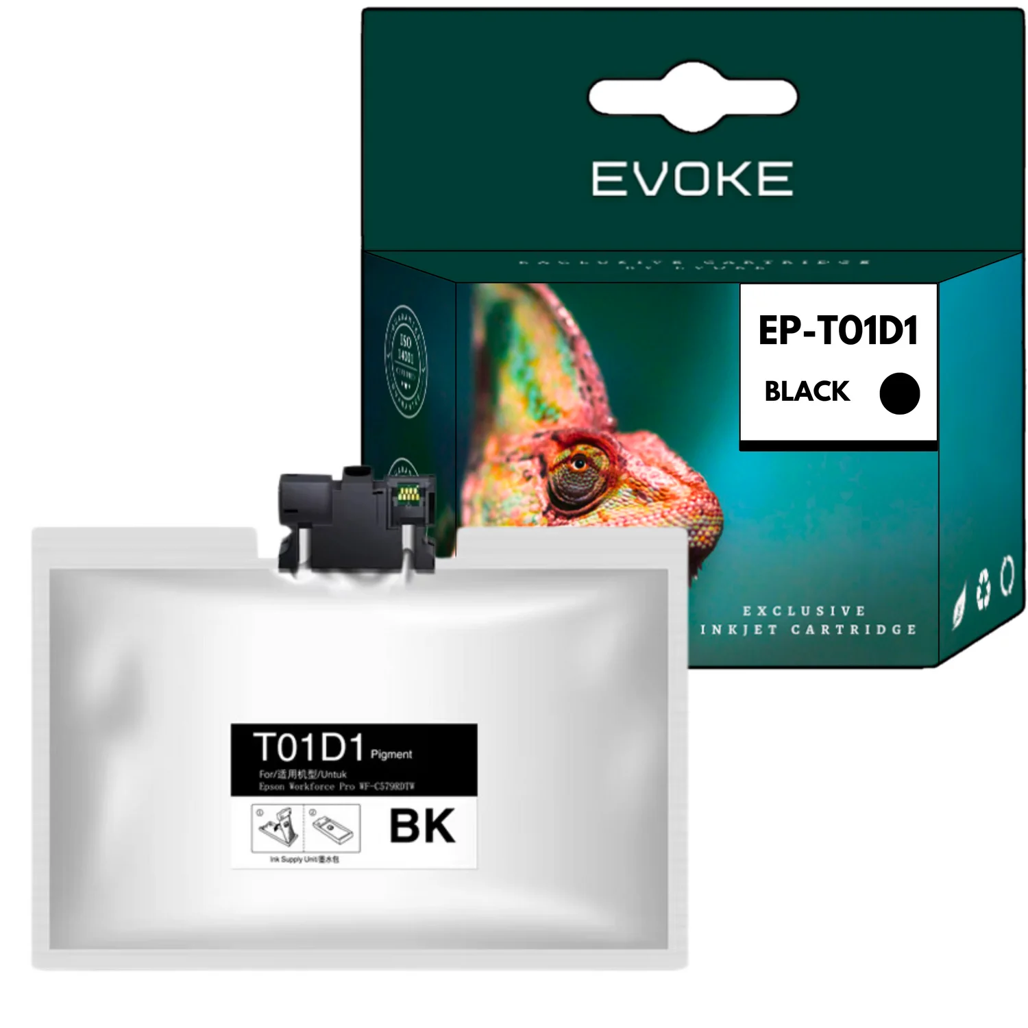 Epson T01d1 Printer Inkt Zwart (Zwart) | 860 Ml | 50000 Pagina 'S