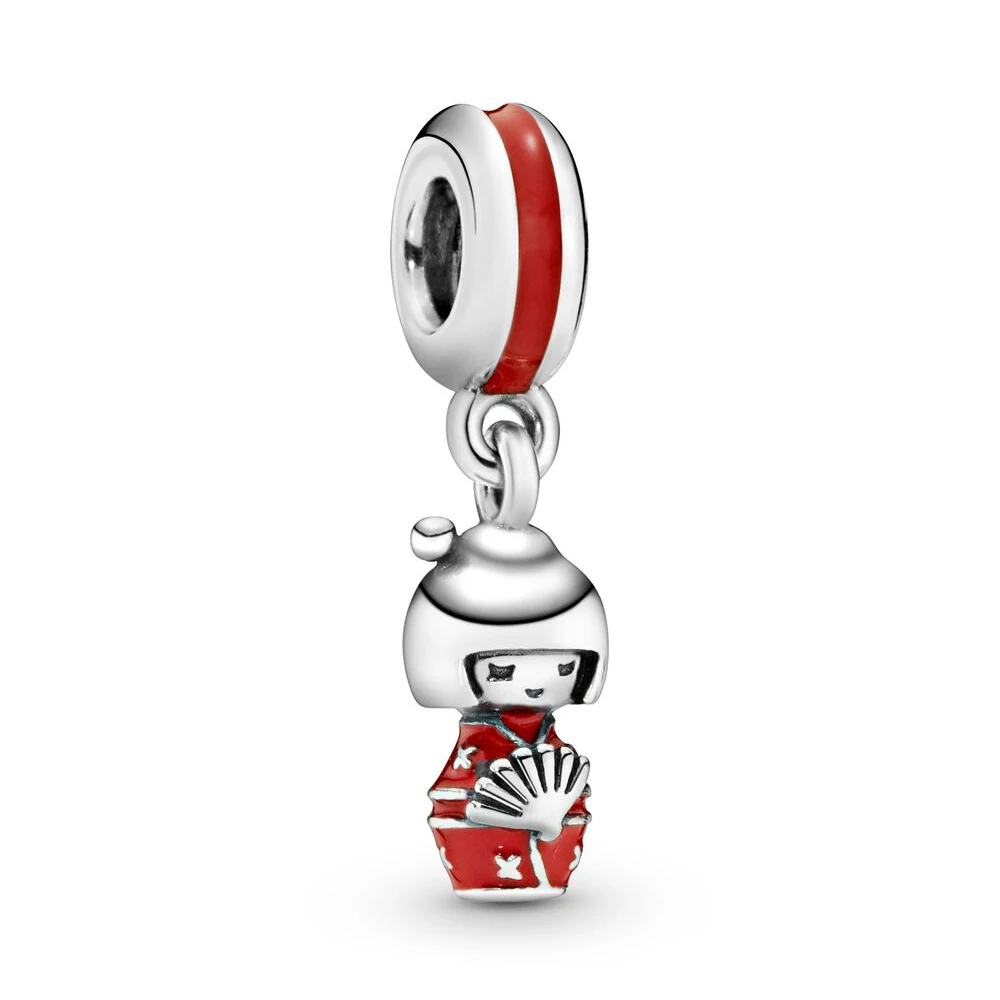 925 Sterling Silver Bead Stiletto Slipper Graduation Cap Dolphin Dangle Charm Fit Fashion Women Bracelet Bangle Gift DIY Jewelry