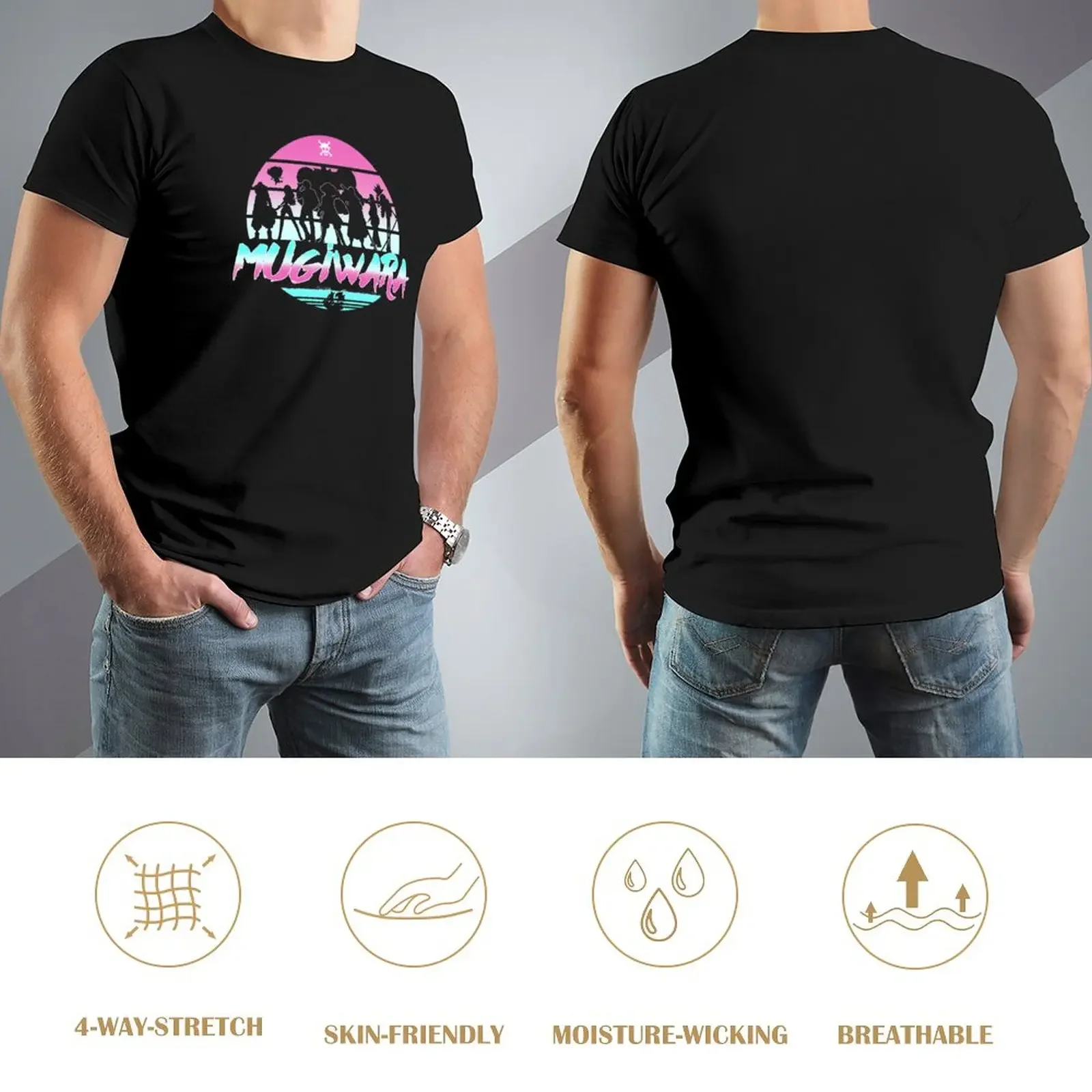 tshirt brand t shirt Mugiwara Crew T-Shirt Blouse sports fan t-shirts aesthetic clothes o-neck t shirts for men Casual top tees image 3