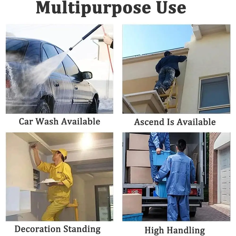 Adjustable Height Foldle Scaffold Ladder for Indoor & Outdoor Use (140cm)