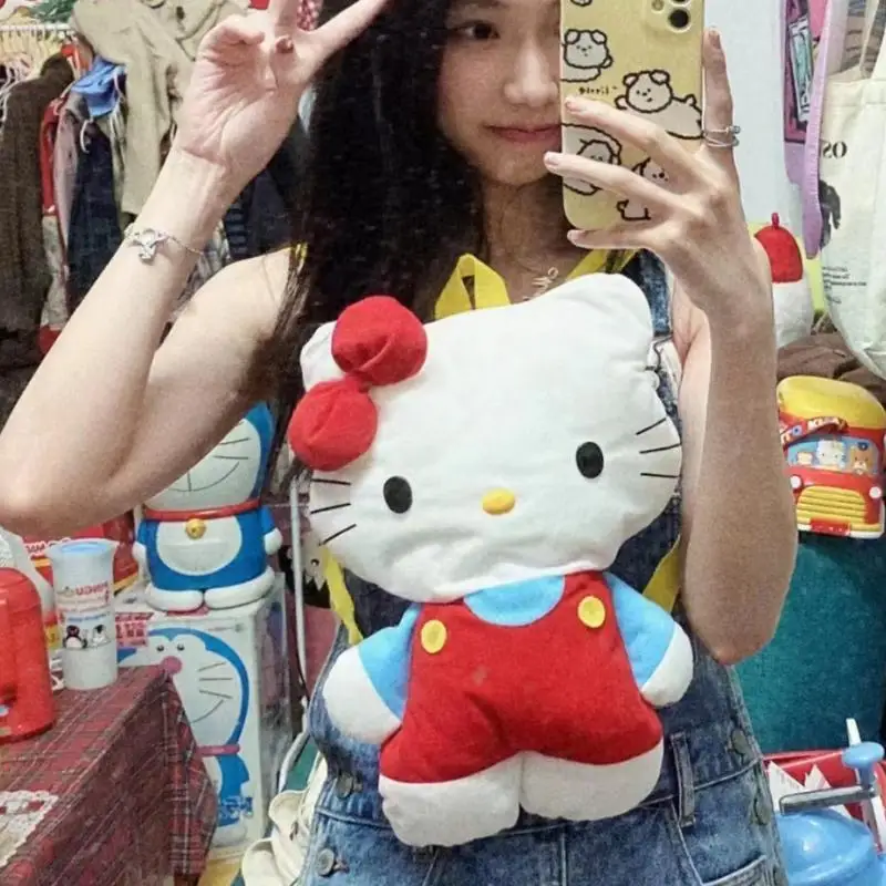 

Miniso Sanrio Hello Kitty Cartoon Backpack Cute Doll Backpack Mochilas Para NiñOs Infantil Fashion Students Y2k Christmas Gifts