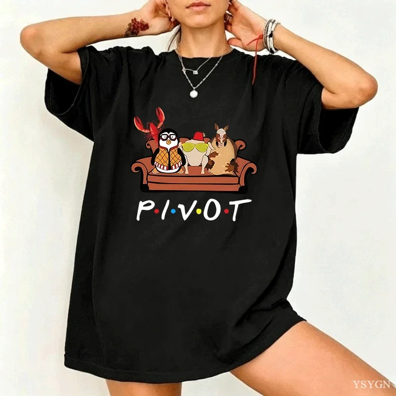 2026 Pivot Shut Up T Shirt Friends Gift Shirts Aesthetic TV Show Tshirt Friends Themed Tee Pivot Tees Unisex Short Sleeve Tops