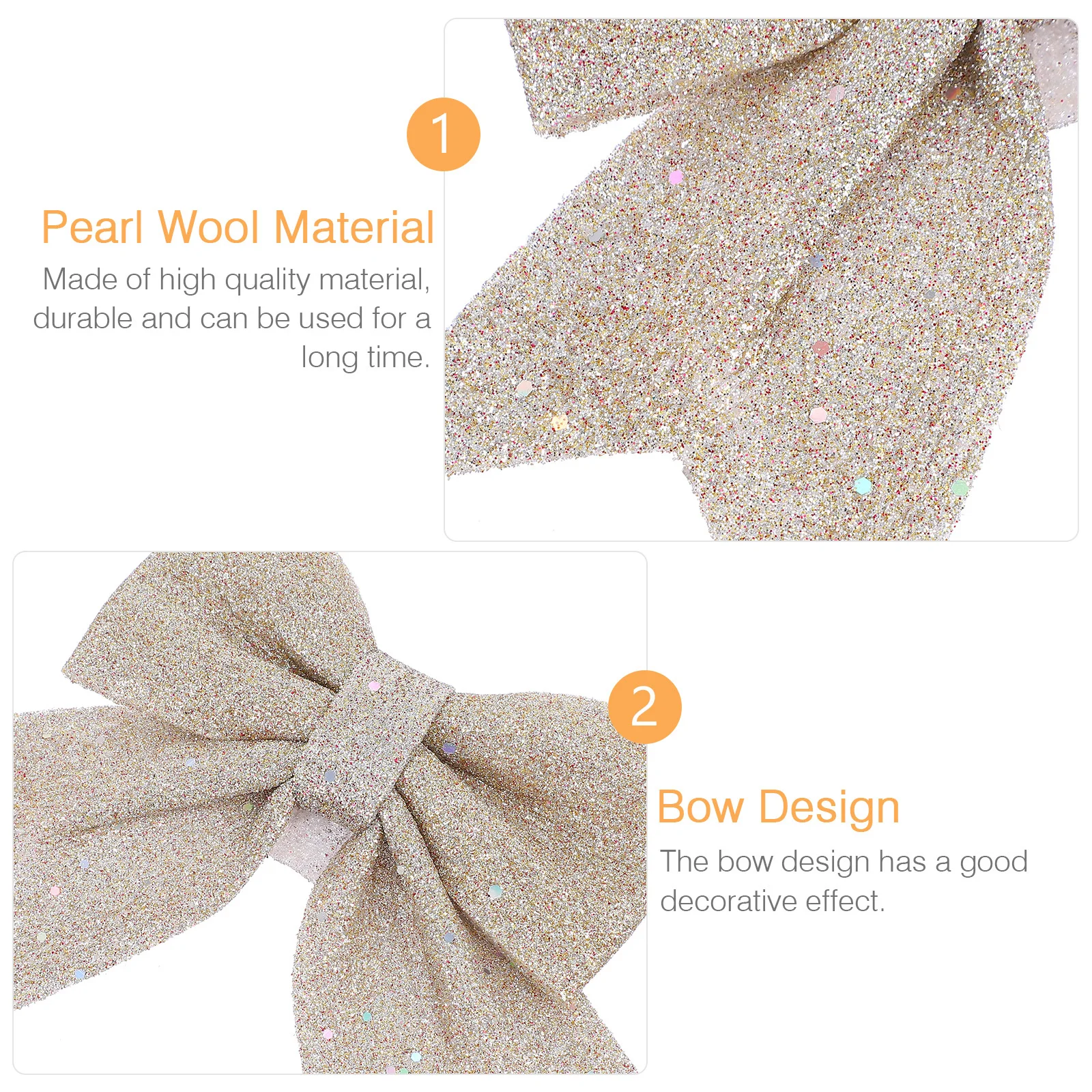 

6 Pcs Christmas Decorations Tree Ornaments Bowknot Pendant Hanging Pendants Bows for with Them