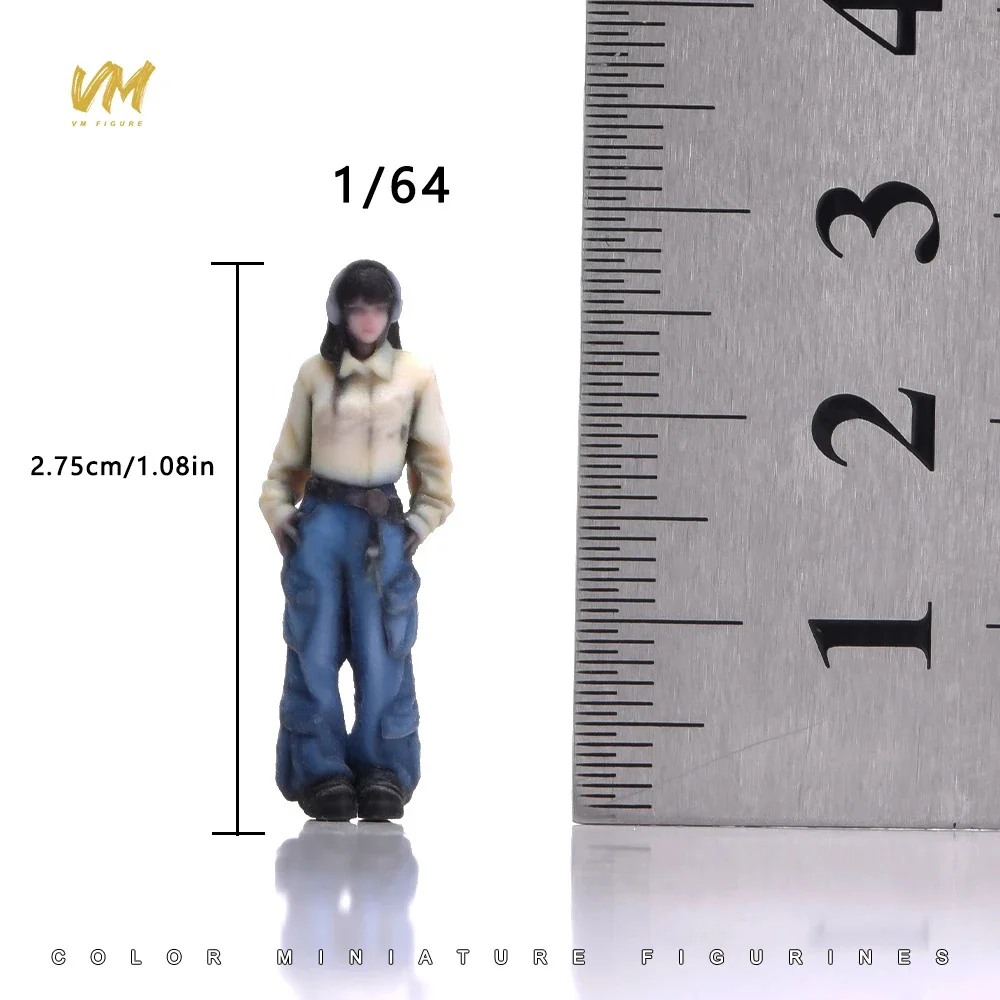 Miniaturfigur im Maßstab 1/64 Coole Business-Kleidung für junge Männer und Frauen 3D-Druck Mini-Puppe für Automodell-Dekoration und Ausstellung – Detail 29