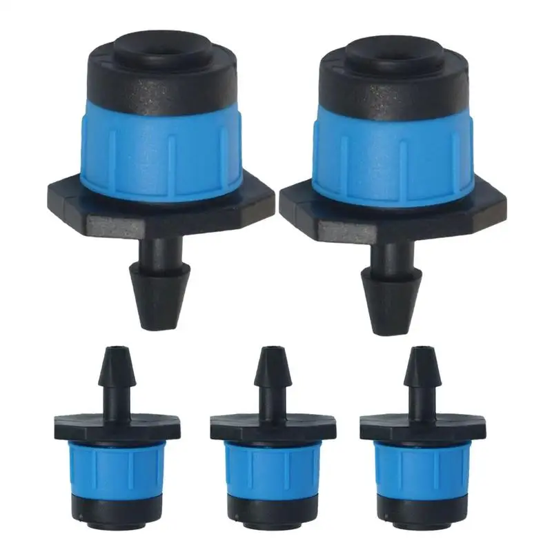 Irrigation Drippers Drip Emitters 5pcs Adjustable Misting Nozzles Water Flow Drippers Garden Watering System Drip Irrigation