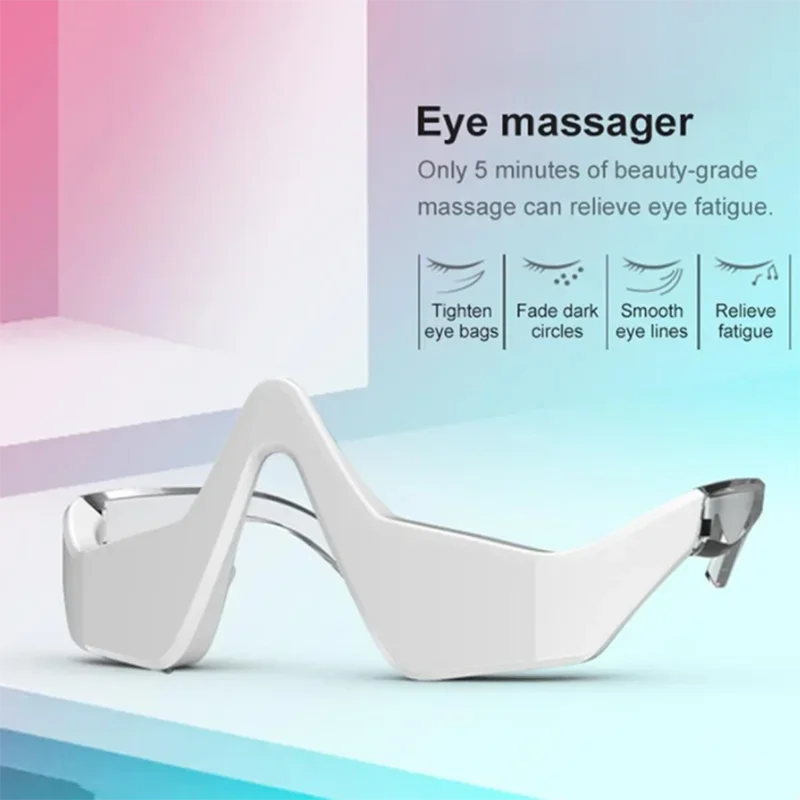 Ems Eye Relax Apparaat Micro-Stroom Verwarmingstherapie Verlichten Ogen Vermoeidheid Donkere Kringen Remover Elektrische Trillingen Oogzorg Massager