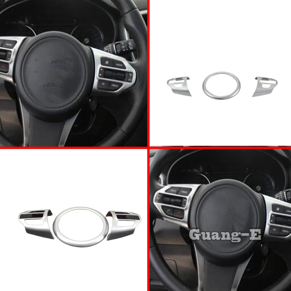 

Car Detector Stick Styling Cover ABS Plastic Steering Wheel Interior Kit Trim Lamp Frame For Kia Sorento L 2015 2016 2017 2018