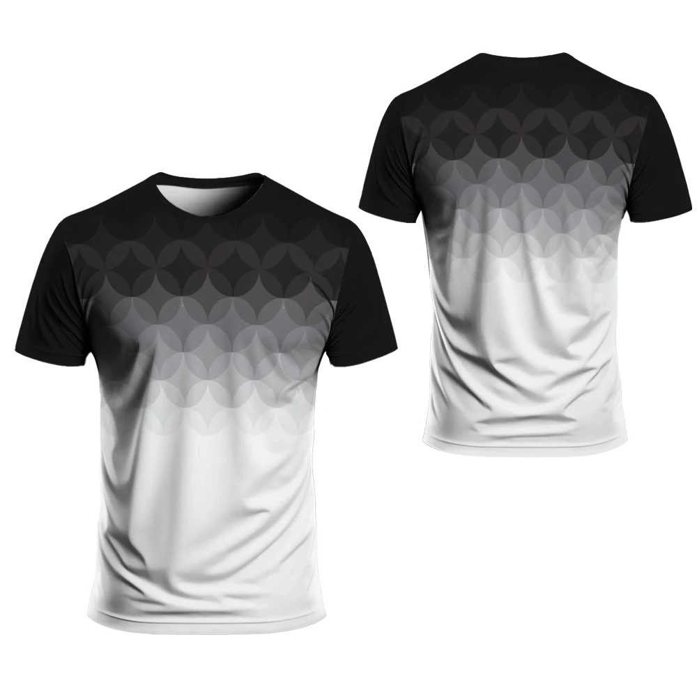 Camiseta deportiva de Golf para hombre, camiseta de manga corta para entrenamiento de bádminton, ropa holgada de talla grande para gimnasio, Fitness, correr al aire libre, ropa de secado rápido