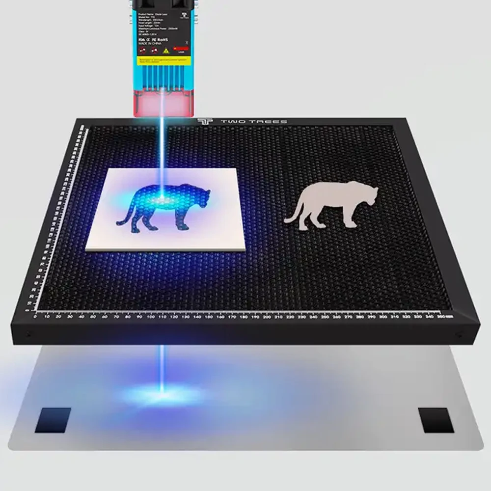 TWOTREES Aluminium And Iron Carbon Fiber Honeycomb Work Table Composite Panel Price For Co2 Laser Engraving Carving Machine