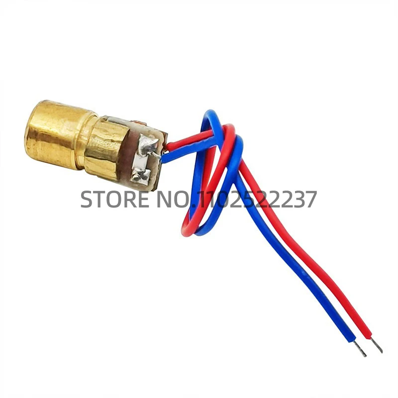 Laser head 650nm 9mm 3V 50mW Laser Cross Diode Module Red Copper Head