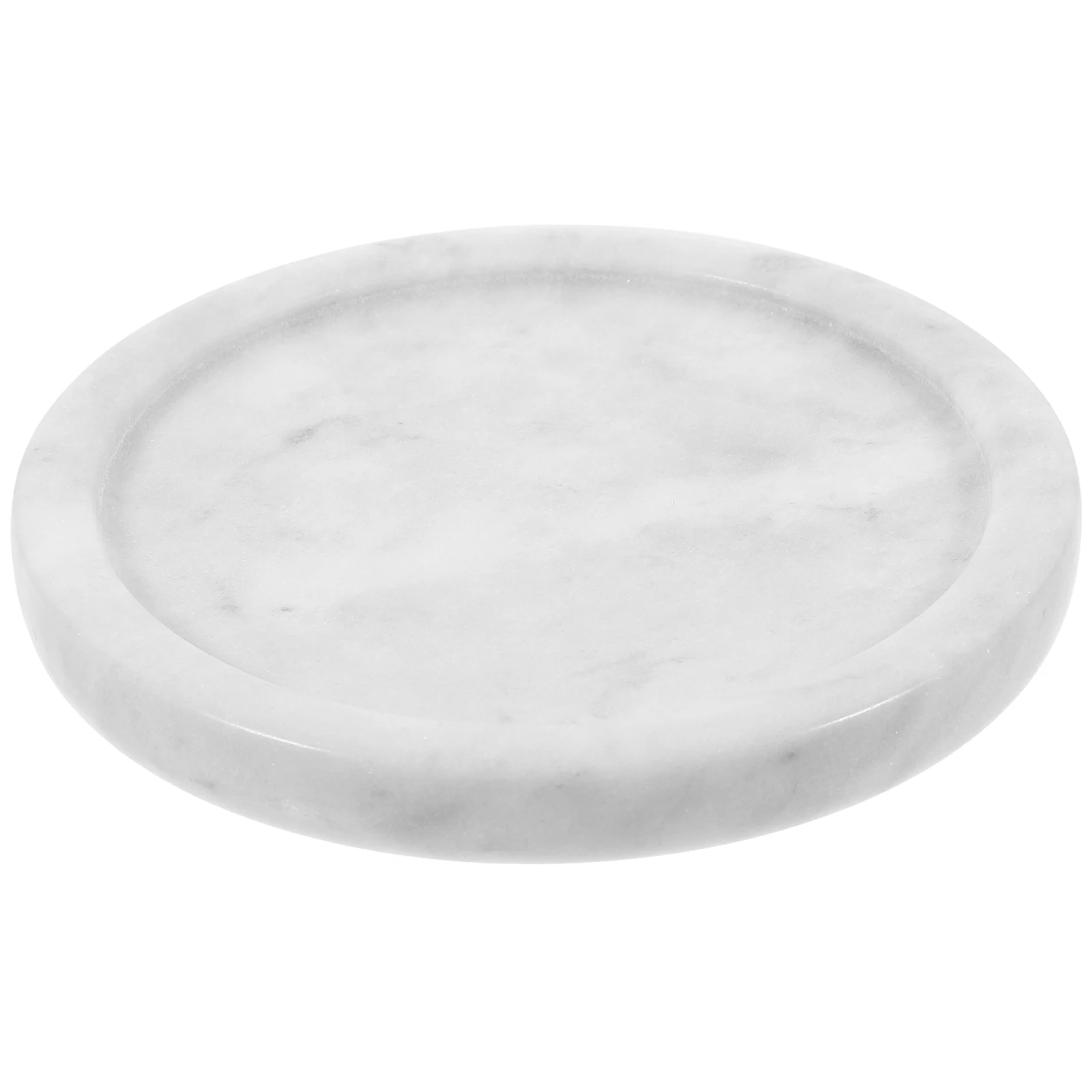

Marble Jewelry Tray 15cm Grey White Storage Display Organizer Plate for Rings Earrings Necklace Bracelets Round Marble Plate