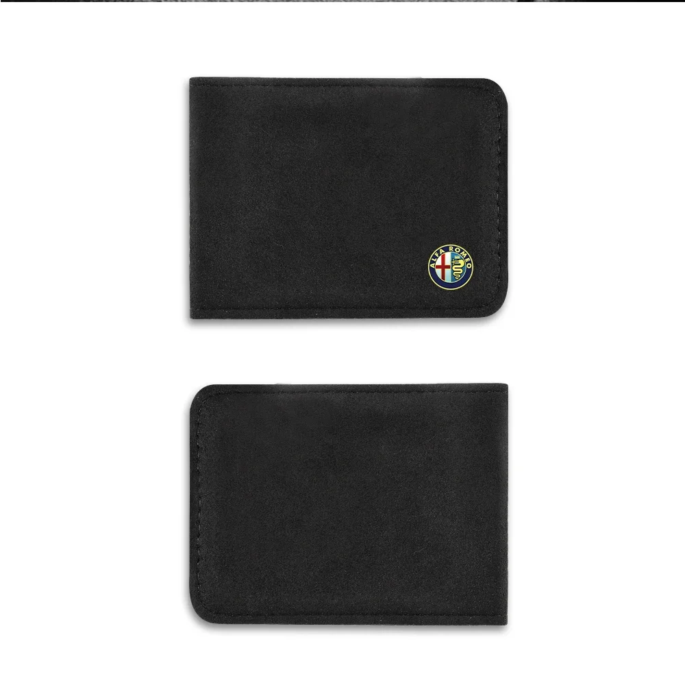 Hub Caps 1pc Car Wallet Driver License Bag ID Passport Card Package For Alfa Romeo Giulietta GT 159 147 156 Mito Brera Giulia F1 view 4