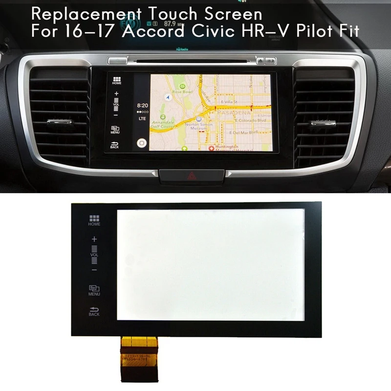 

Replacement Factory Touch-Screen Panel Glass Digitizer For 2016 2017 Honda Accord Civic HR-V Pilot Fit Navigation Radio