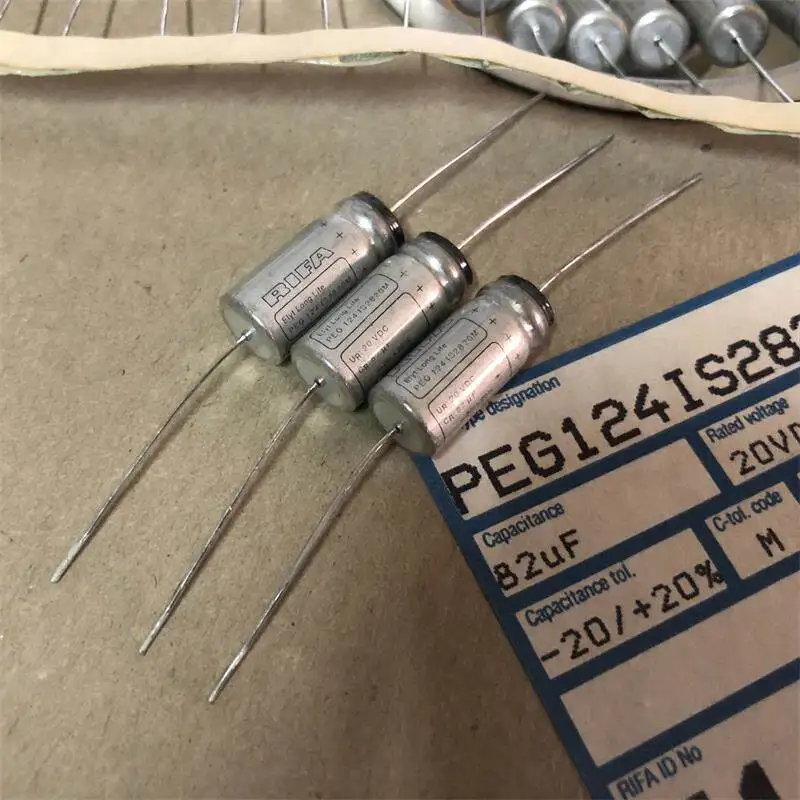 New original PEG124 82UF 20V replacement for 100UF high-end cathode capacitor 10*20MM