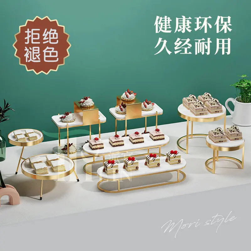 Buffet dessert table, stainless steel multi-layer dim sum rack, Internet celebrity cake stand, the same hotel restaurant