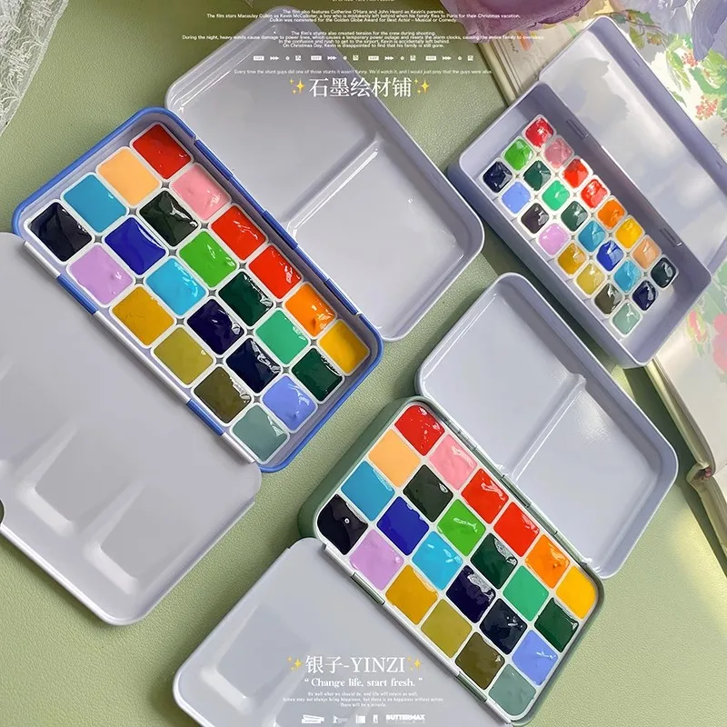 Imagem -03 - Conjunto de Tintas Holbein x Higuchi Yuko Acuarela Dispensador Aquarela Pintura Manga Art Supplies 24 Cores 5ml 1ml