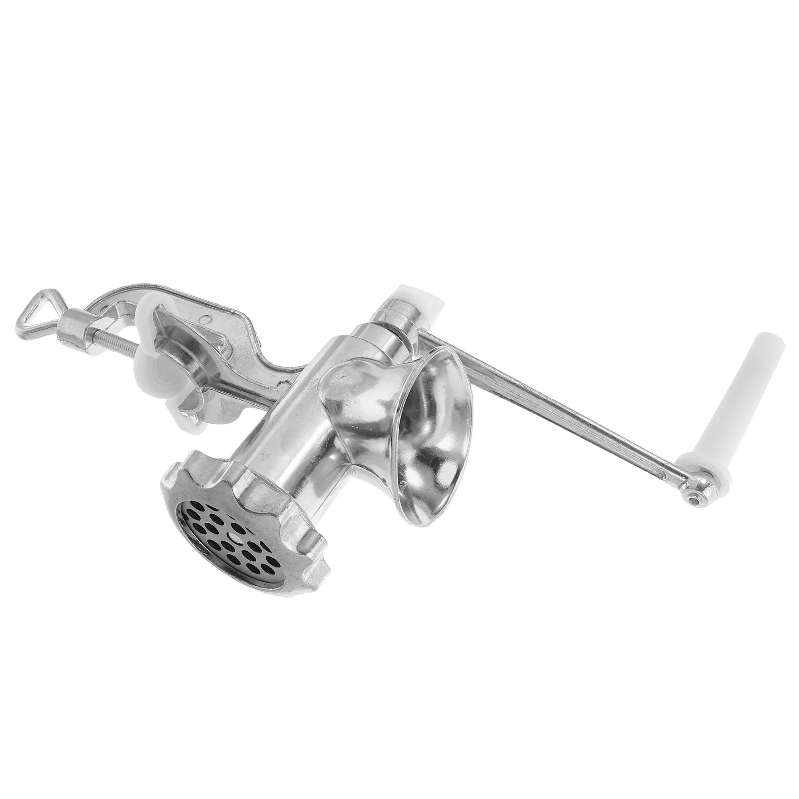 

Manual Meat Mincer Sausage Stuffer -5 Silver Aluminum Alloy Fast Easy Clean Kitchen Food Maker Meat Manual Mincer