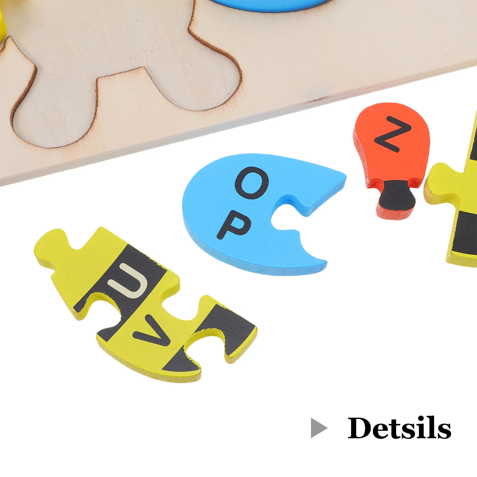 36 Pieces Early Education Puzzle Children Wooden Colorful Cognitive Learning Game for Brain Development Preschool Gift