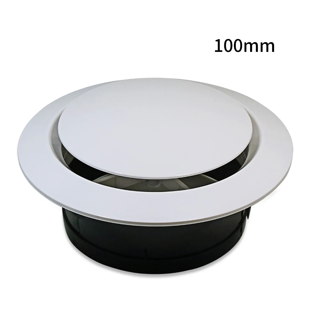 Circular Air Outlet Adjustable Louver Air Outlet 150MM 75MM ABS Air Conditioning Tube Air Conditioning Ventilation
