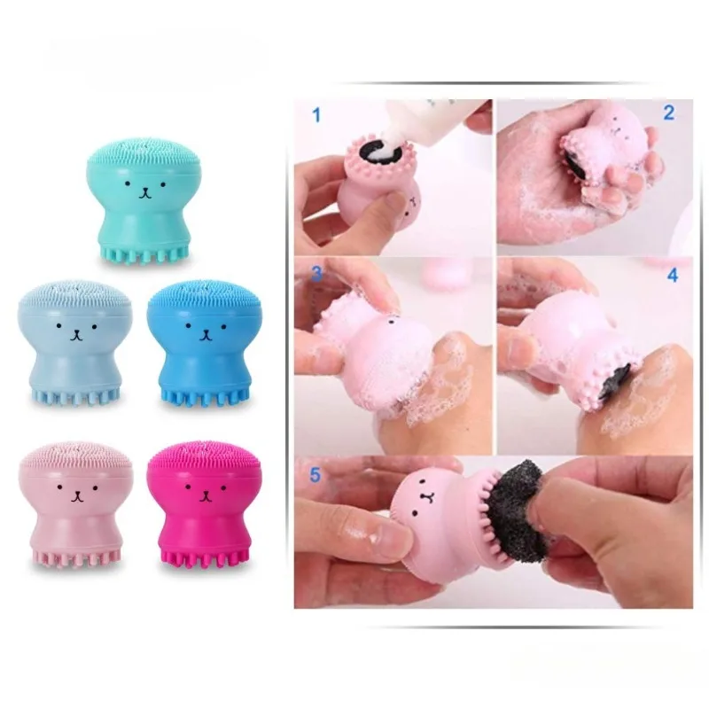 Scrubber viso in silicone da donna - Spazzola detergente viso esfoliante profonda per massaggio e pulizia dei pori, strumenti di bellezza riutilizzabili