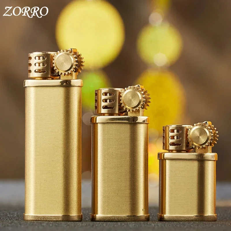 ZORRO Retro Nostalgic Mini Lighter Kerosene Lighter Creative Old-fashioned Personalized Chubby Windproof Lighter