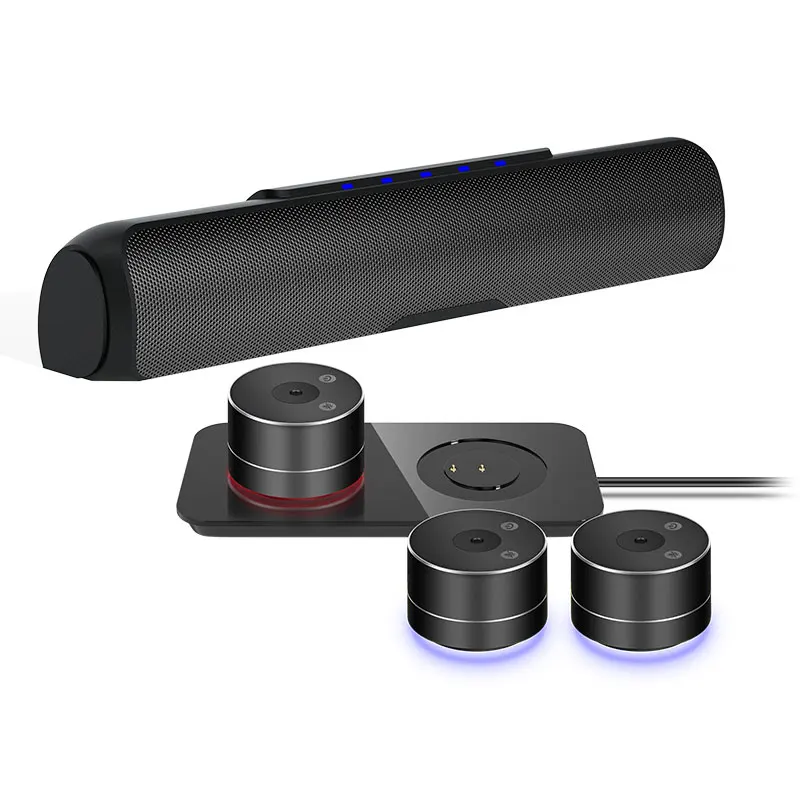 Zoom Meeting Microphone With Portable Wireless Wired Teleconference Exclusive Audio System Speaker Suitable for digital meetings