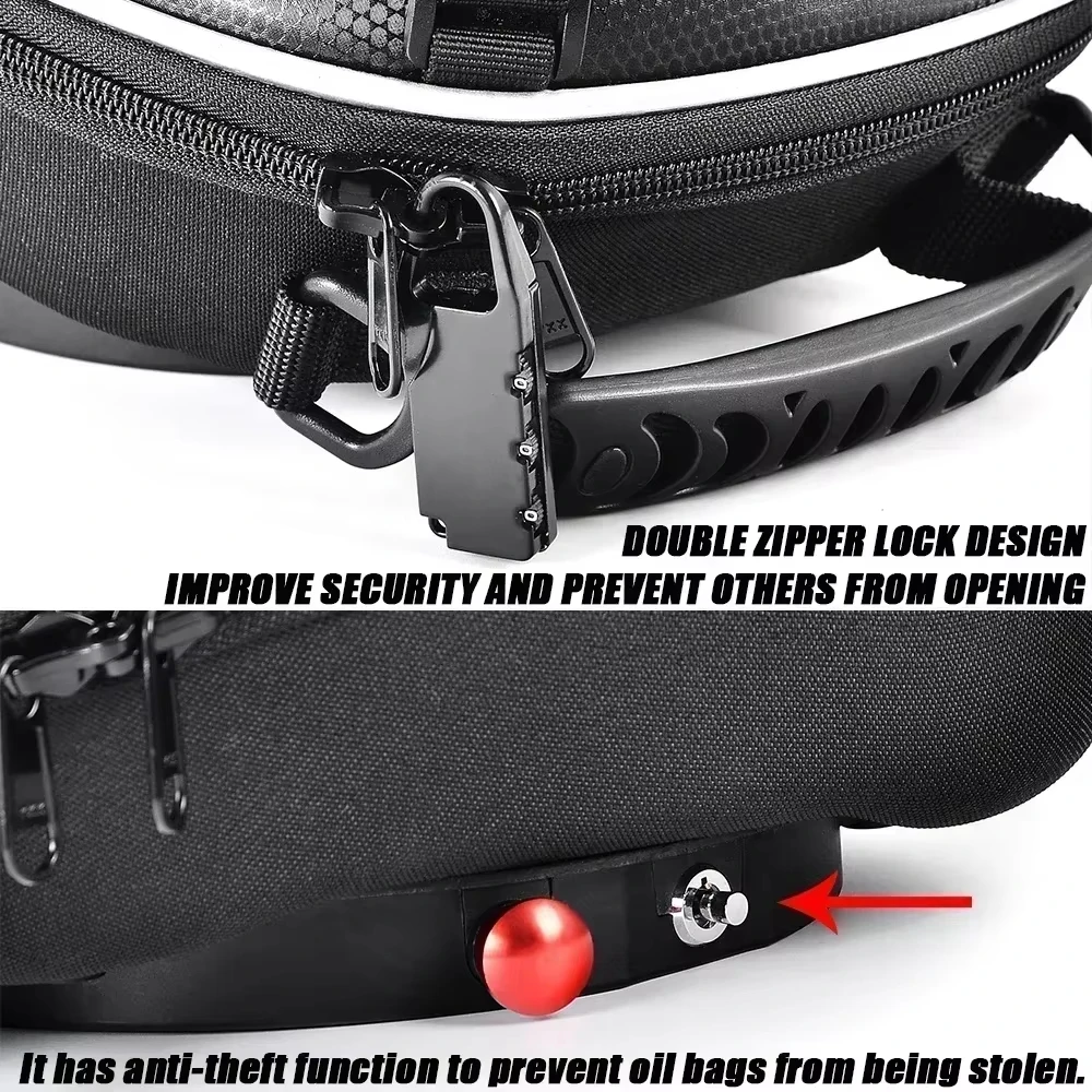Motorcycle Fuel Tank Bag for ZONTES 703F Adventure 703F 703 F Quick Lock Luggage Rotation Locked Anti Theft Fuel Carrie Top Case